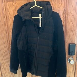 lululemon athletica Black Hooded Puffer Jacket
